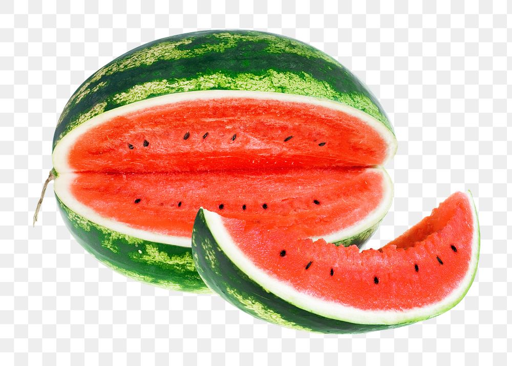 Fruity sweet watermelon png, transparent background