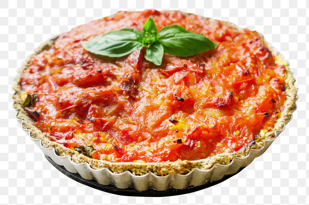 Italian tomatoes lasagna png, transparent background