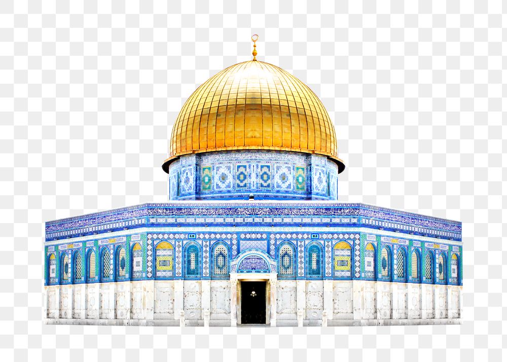 Png Al Aqsa mosque, isolated object, transparent background