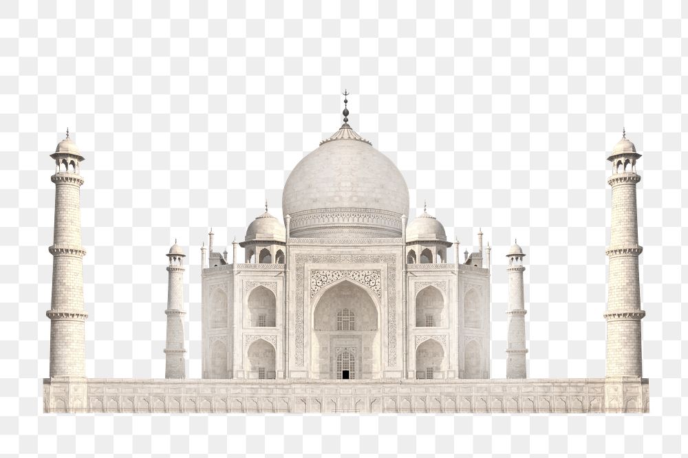 PNG Taj Mahal, India travel, transparent background