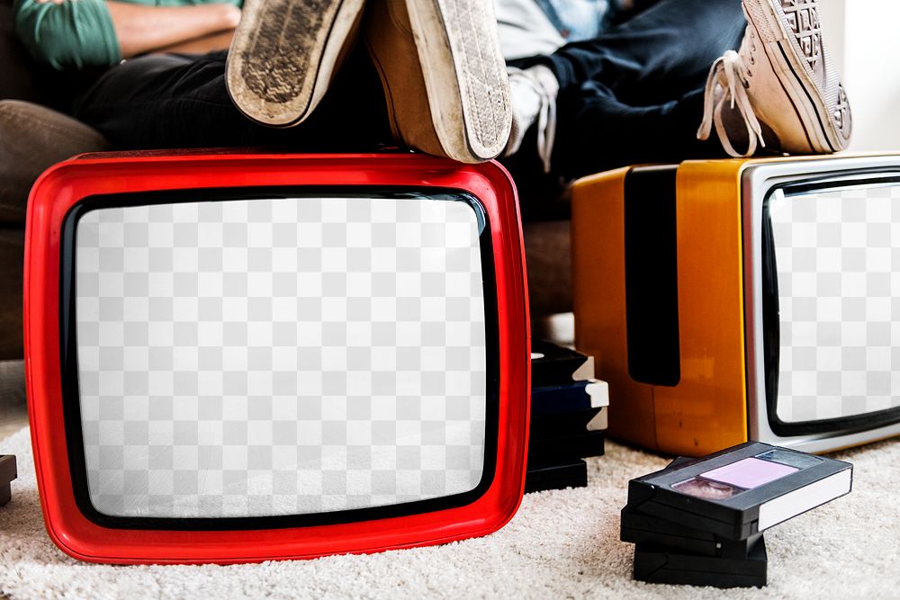 Retro Televisions Png Mockup, Transparent | Premium PNG - Rawpixel