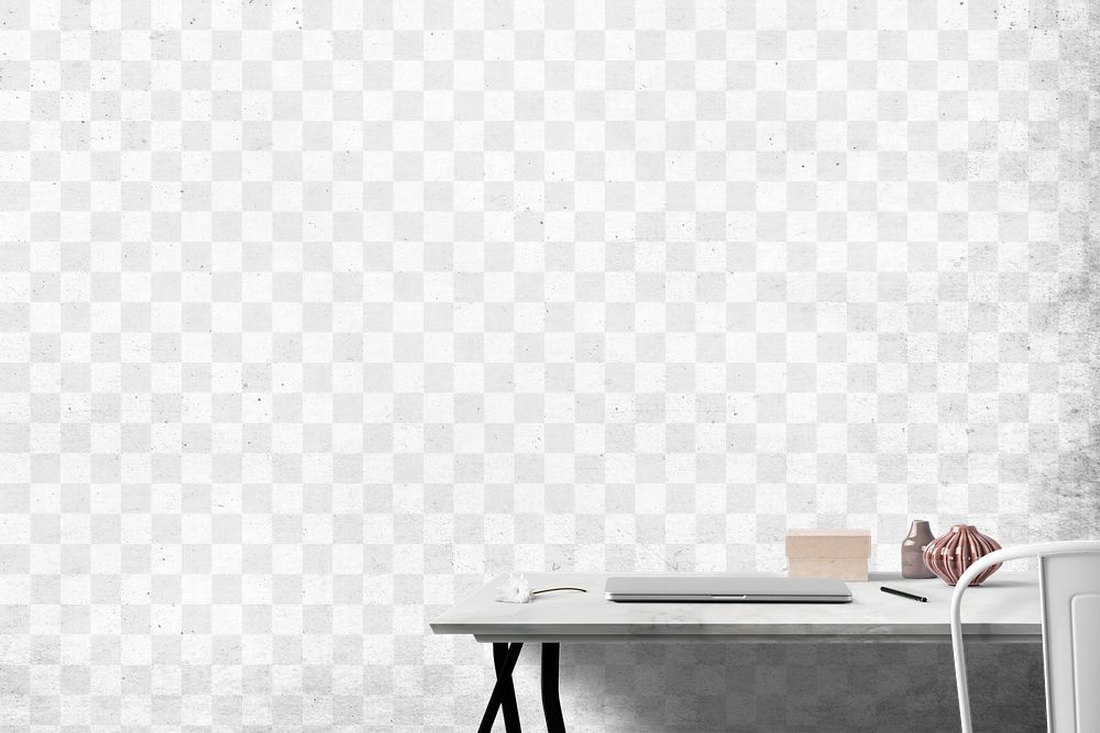 Wall png mockup, transparent design