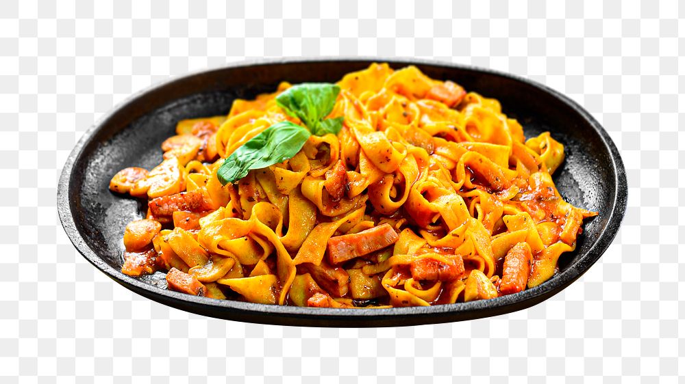 Pasta png collage element, transparent background