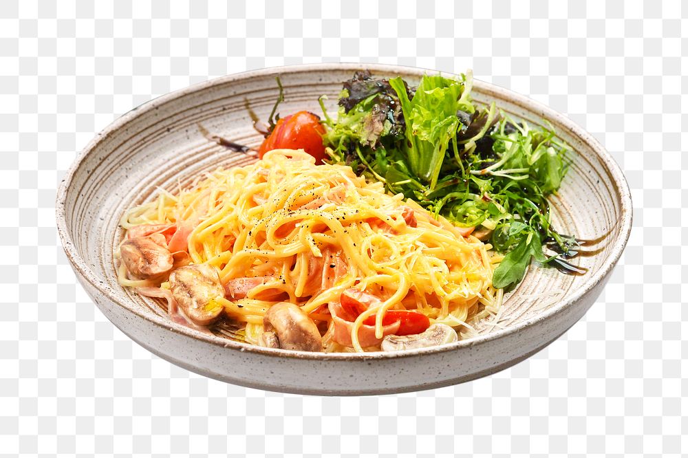 Spaghetti png collage element, transparent background