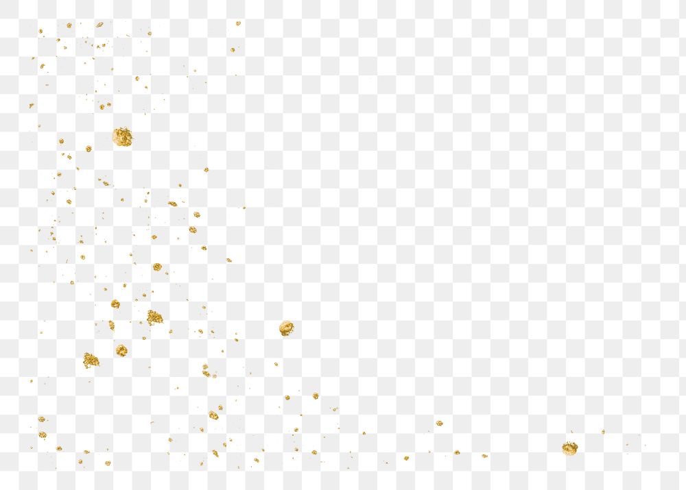Png gold watercolor paint on transparent background