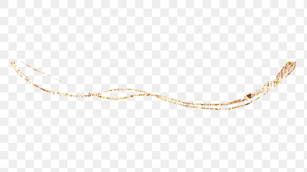 Png sparkle golden line on transparent background