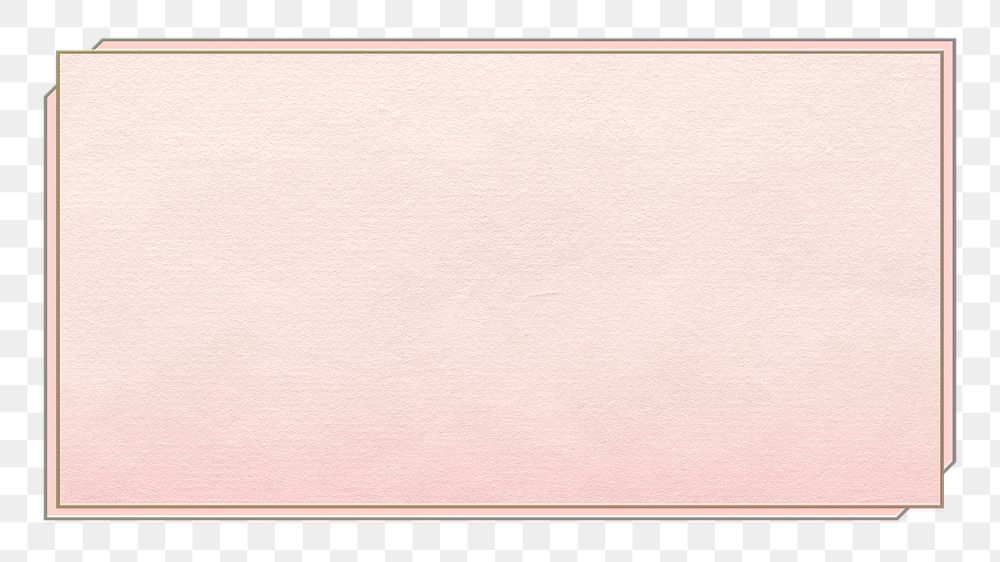 Pink rectangle png shape on transparent background