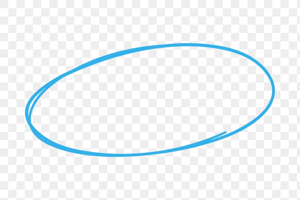 PNG doodle circle shape, bubble transparent background
