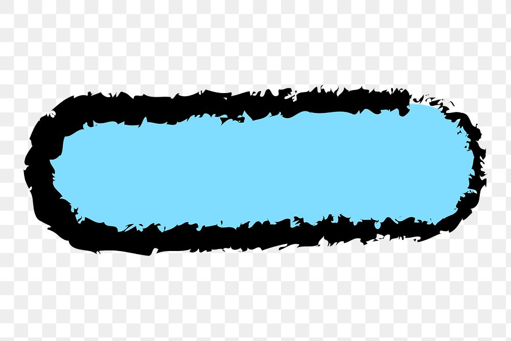 PNG blue dash line element transparent background