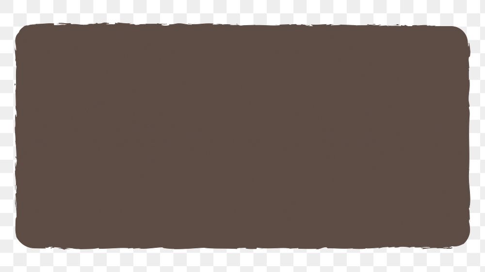 PNG brown rectangular box illustration, simple design element transparent background