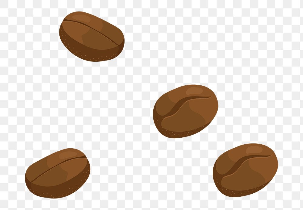 PNG Coffee beans transparent background