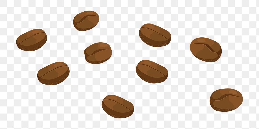 Coffee beans PNG food transparent background