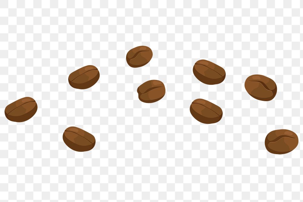 Coffee beans PNG food transparent background