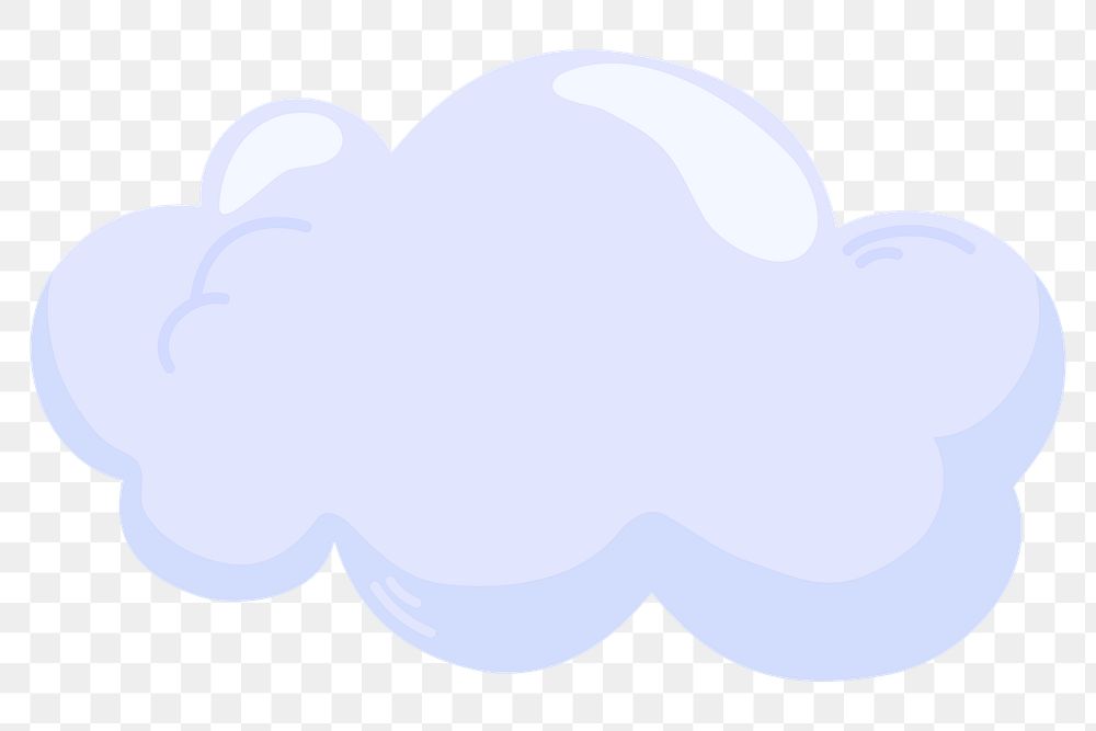 PNG purple cloud transparent background