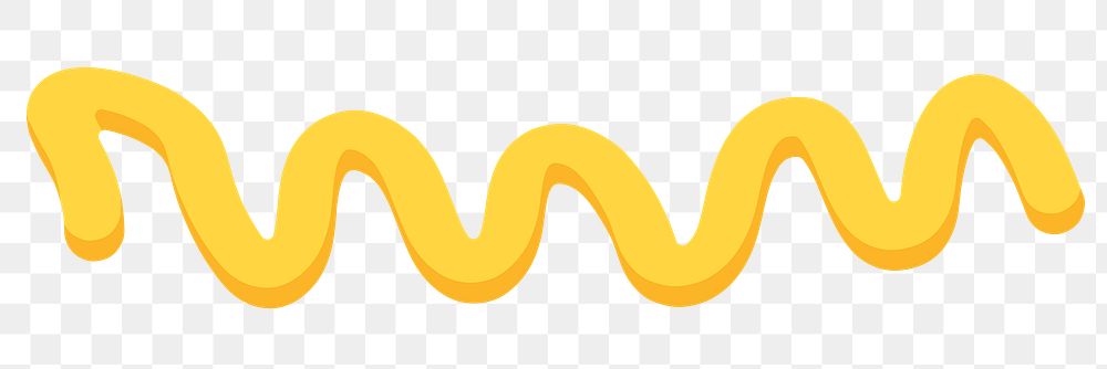 PNG mustard wiggle line transparent background