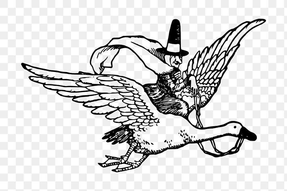 Flying bird vintage icon png clipart illustration, transparent background. Free public domain CC0 image.