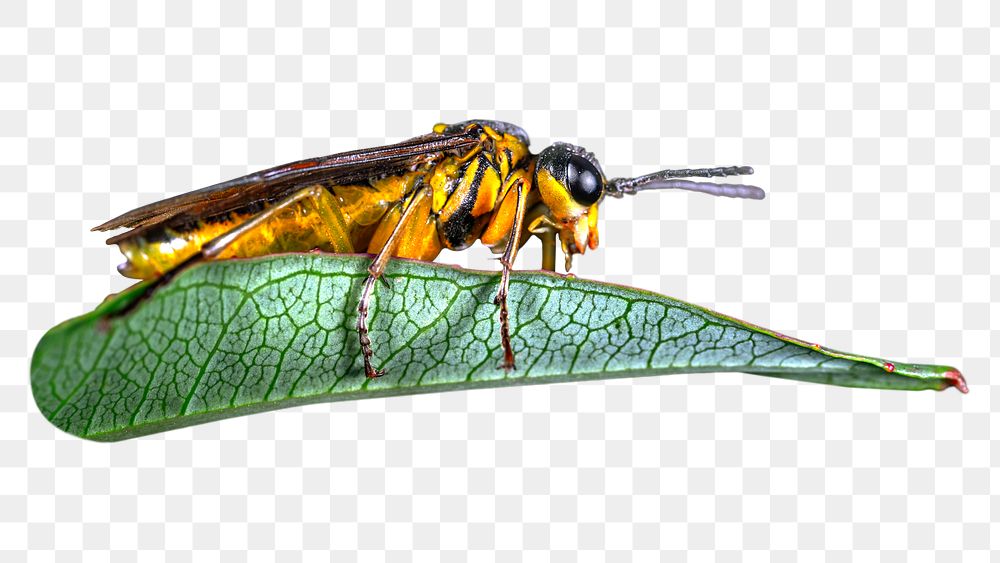 Sawflies insect  png, transparent background