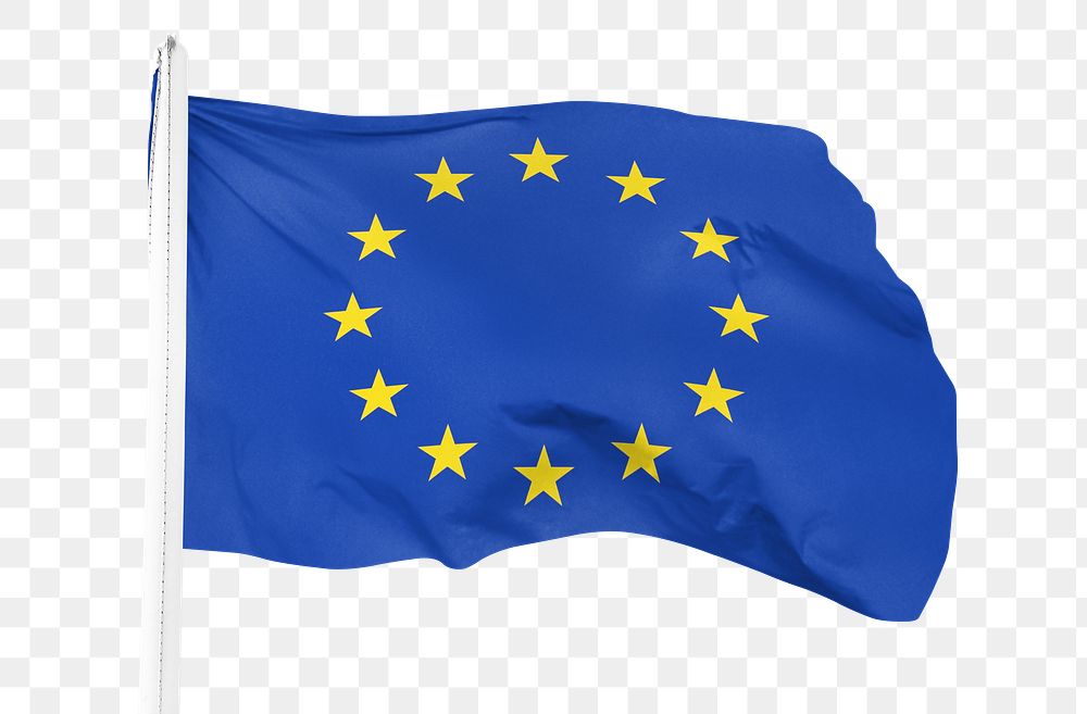 PNG European Union flag, transparent background