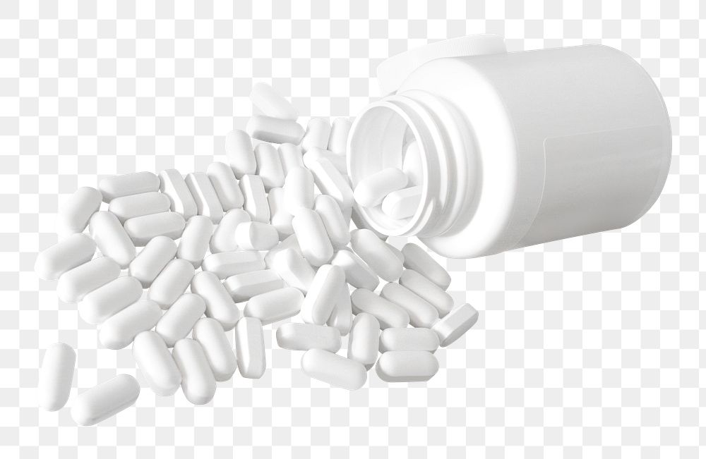 Medicine capsules png, transparent background