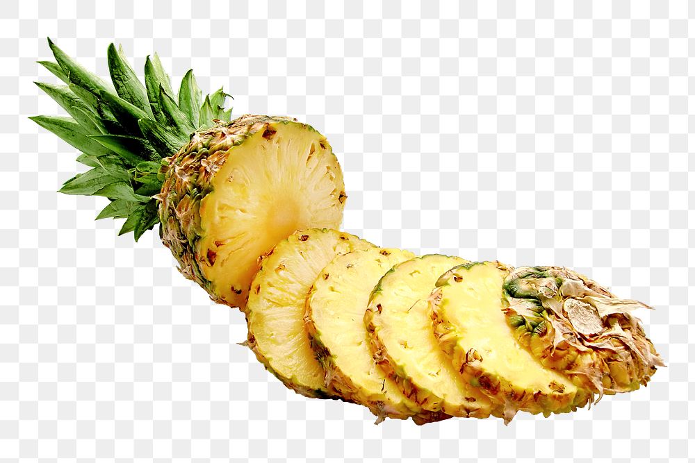 Pineapple png collage element, transparent background
