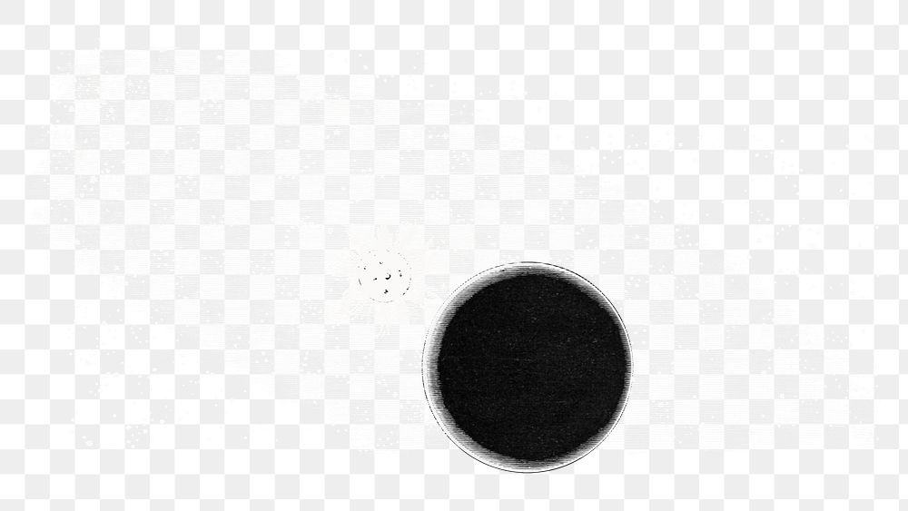 Vintage black planet png illustration, transparent background. Remixed by rawpixel.