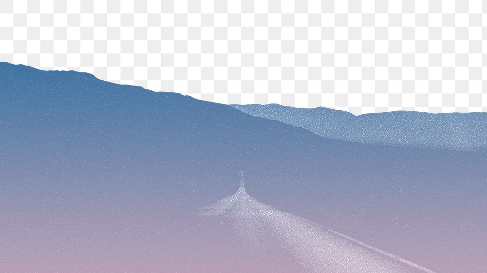 Blue sky border png, transparent background