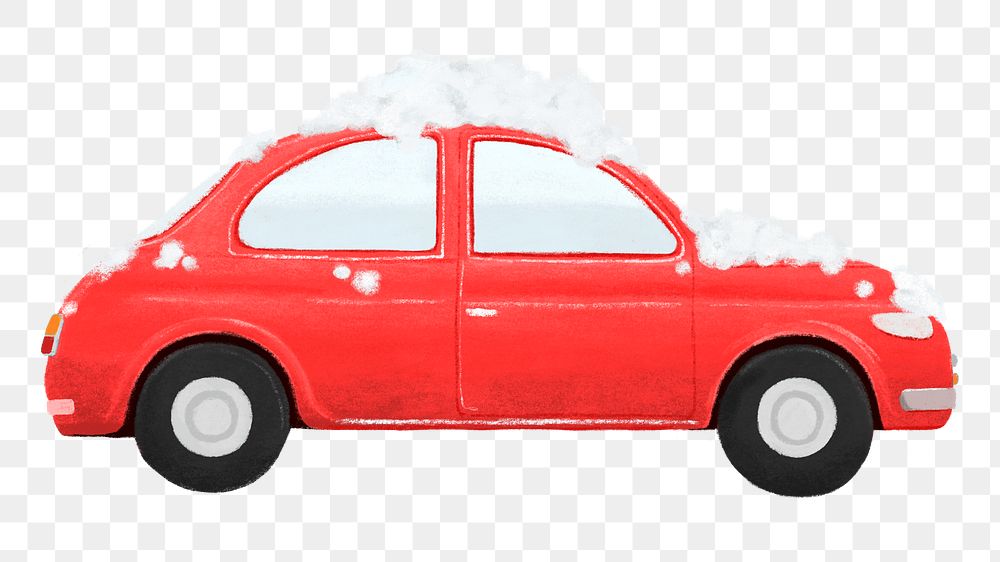 Png red car wash vehicle illustration, transparent background