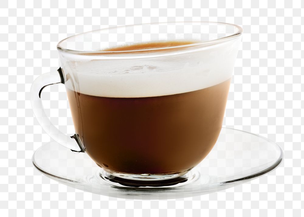 Hot coffee png collage element, transparent background