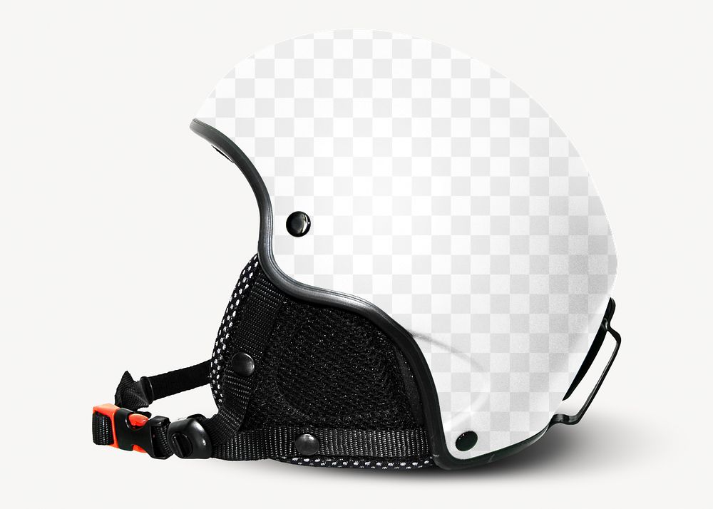 Motorcycle helmet png mockup, transparent design