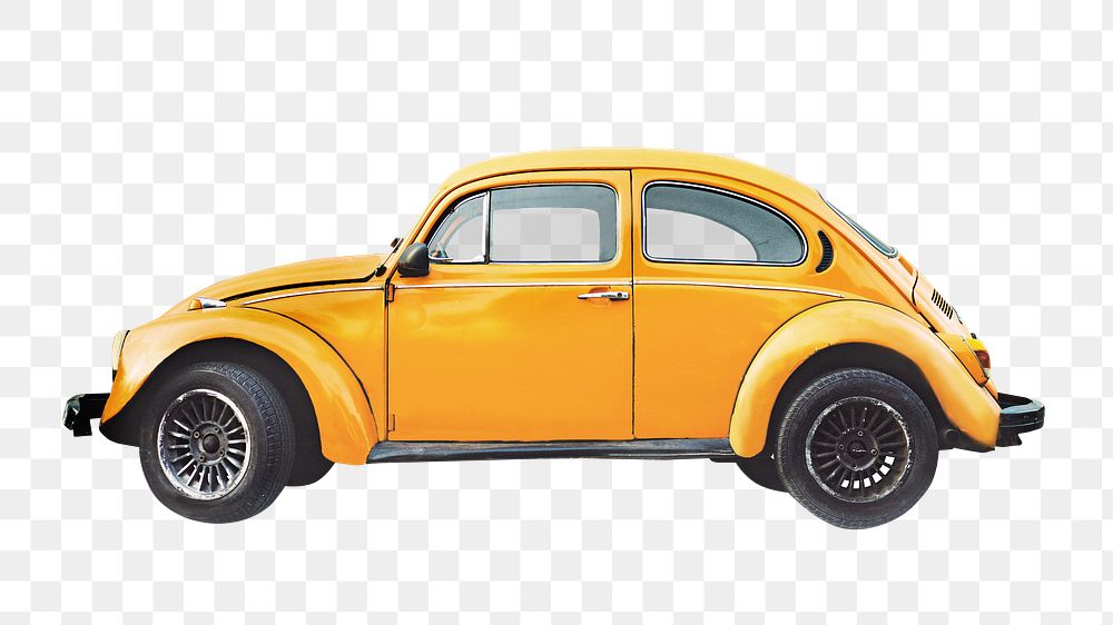 PNG Vintage car, collage element, transparent background