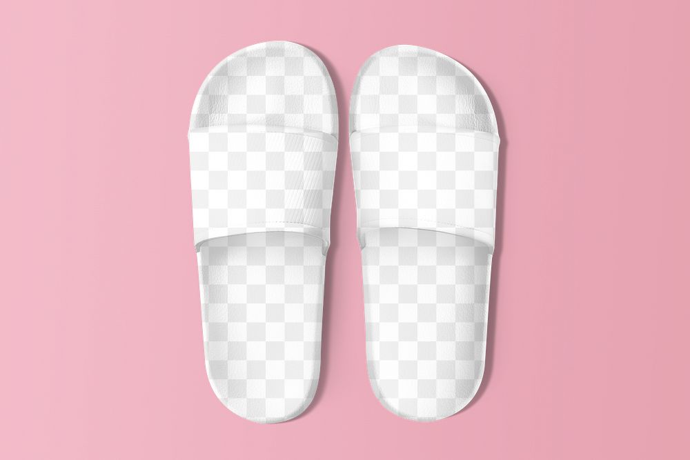 Sandals mockup png, transparent design
