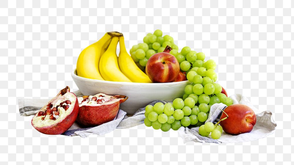 Fruit bowl png, transparent background