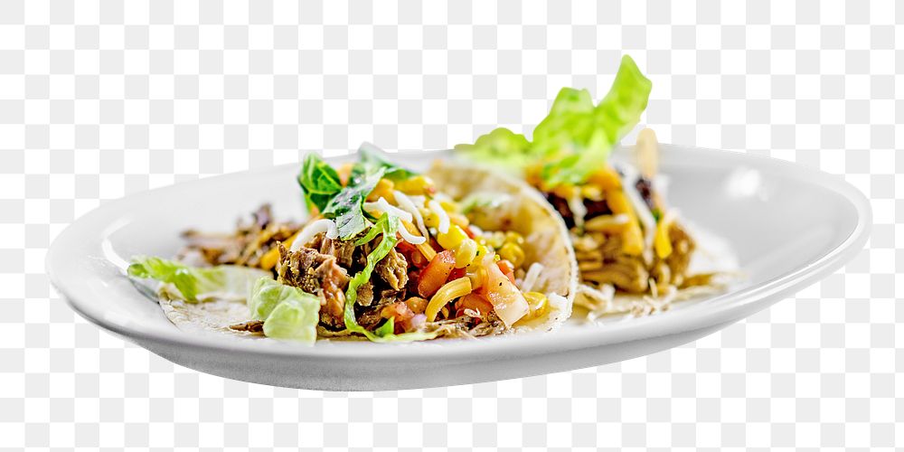 Soft tacos png, food element, transparent background