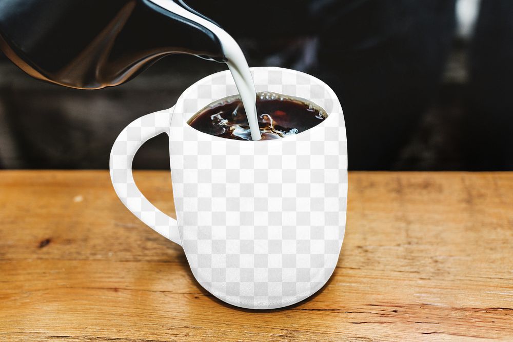 PNG coffee mug mockup, transparent design