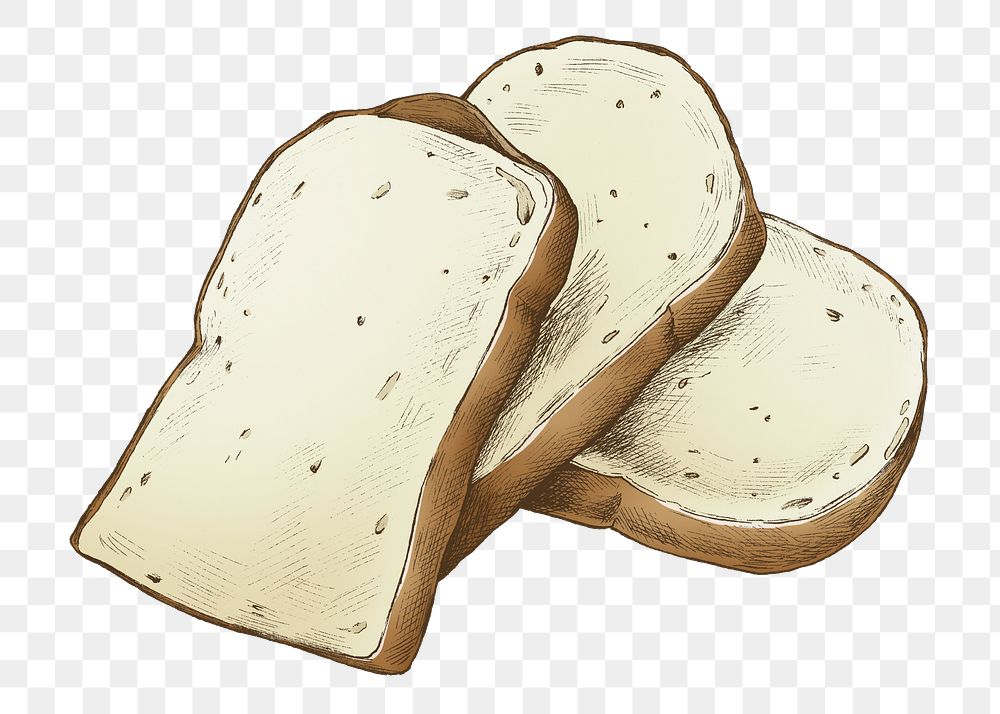 Bread png illustration, transparent background