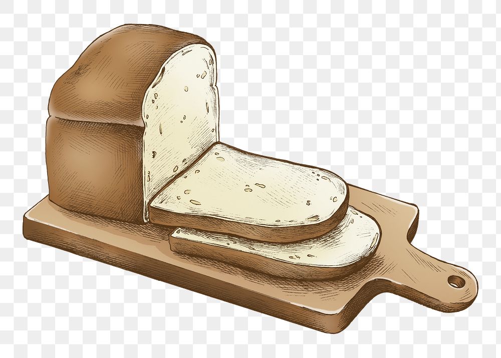 Loaf png illustration, transparent background