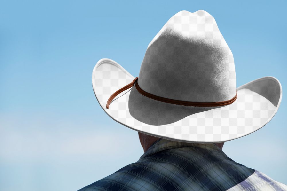 Cowboy hat png transparent mockup