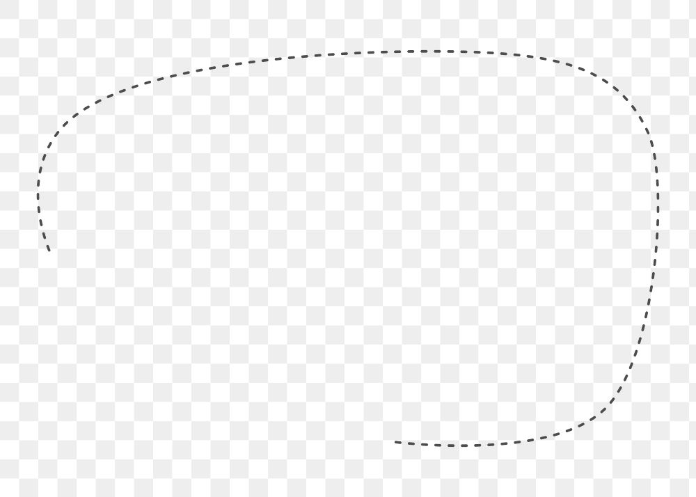 PNG simple dotted line copyspace, transparent background