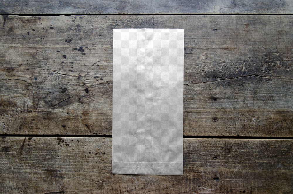 Paper bag png mockup, transparent design