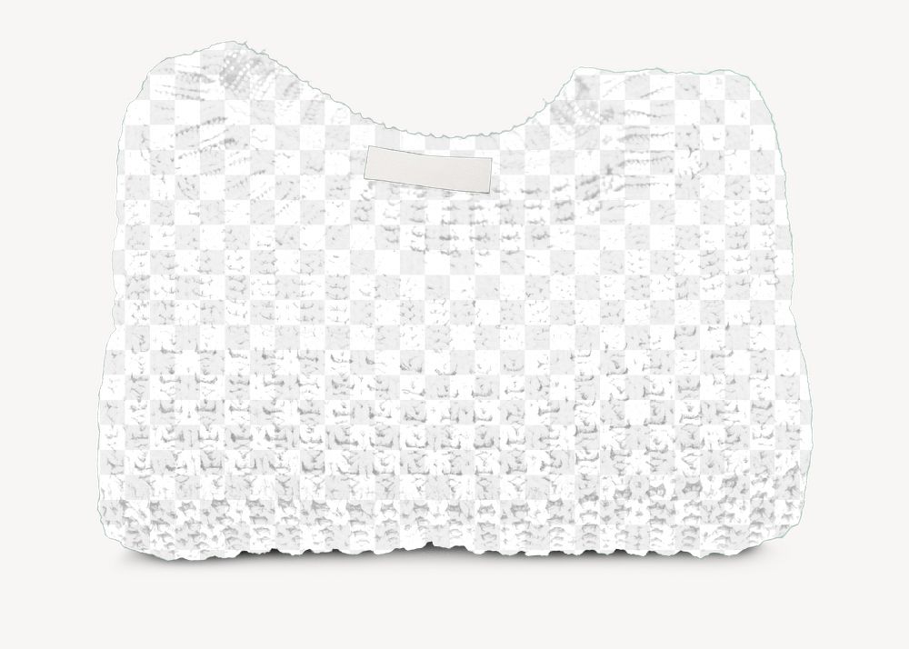 Folded sweater png mockup, transparent design