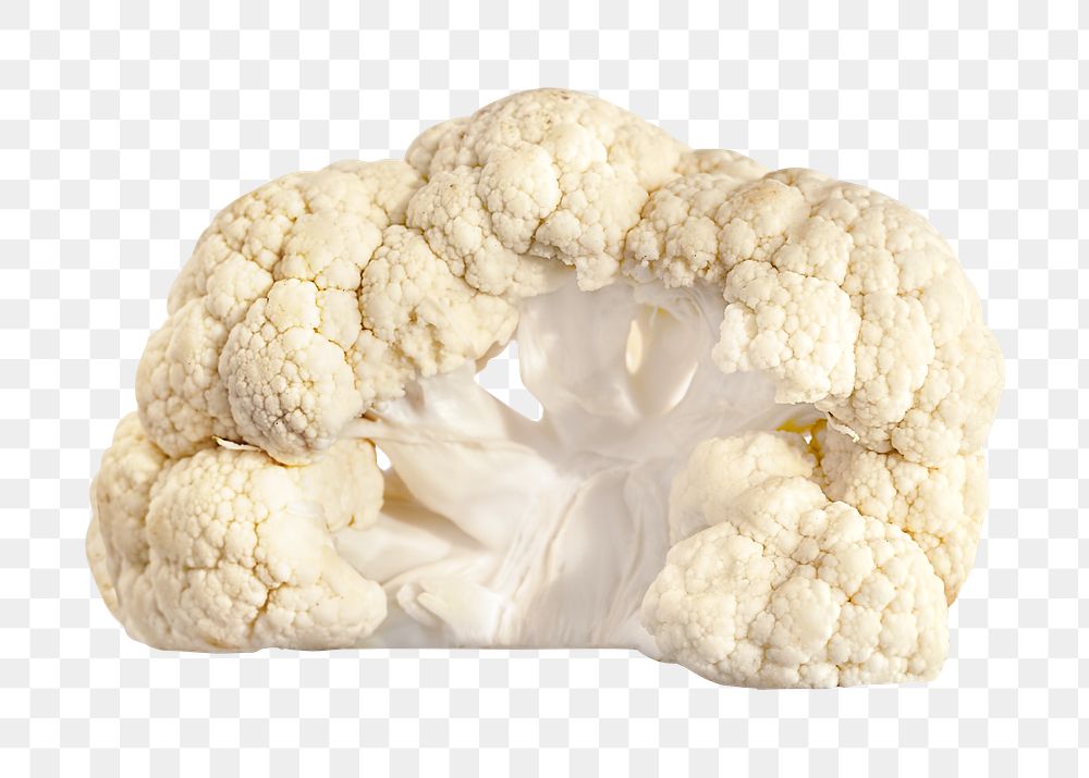 Cauliflower png food ingredient, transparent background