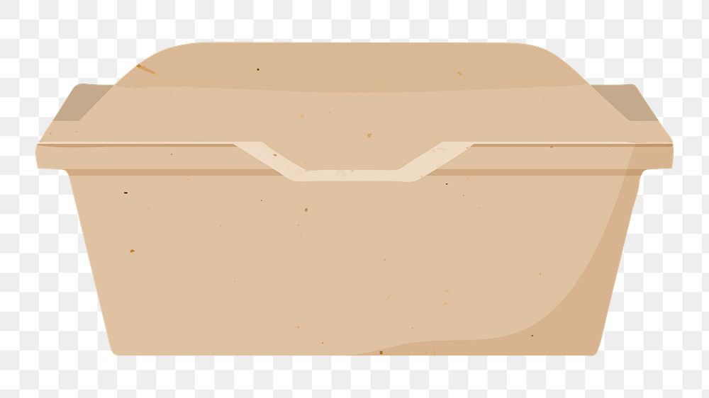 Takeaway container png, transparent background