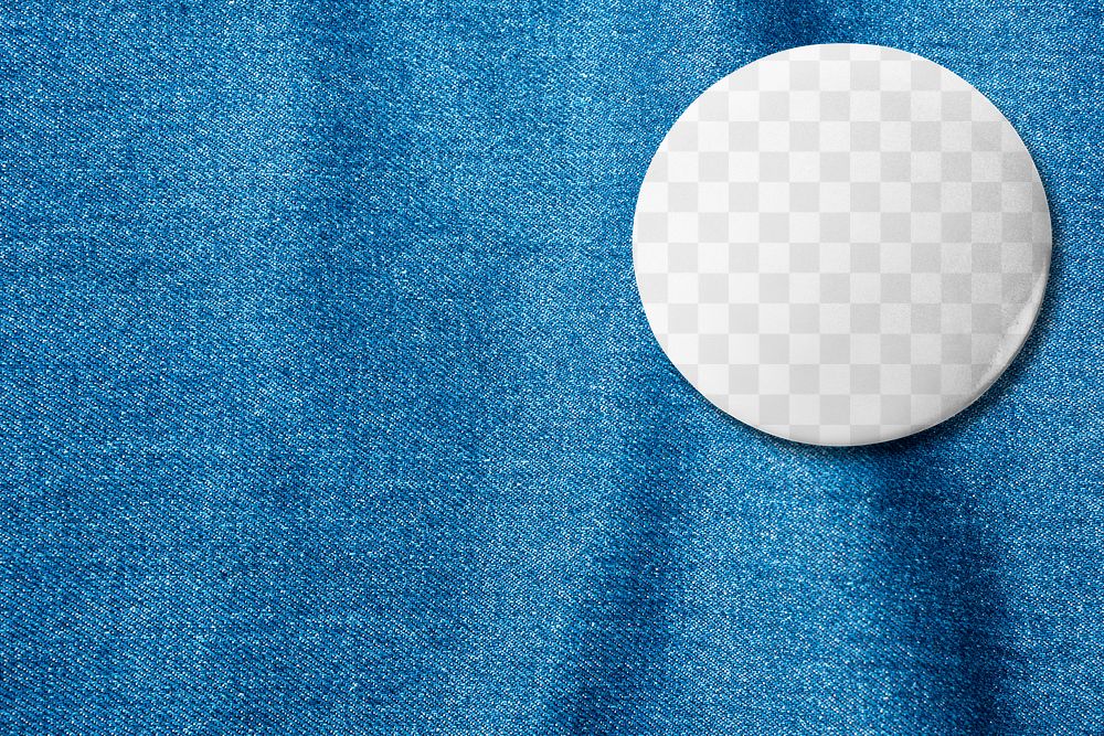 Round pin png transparent mockup