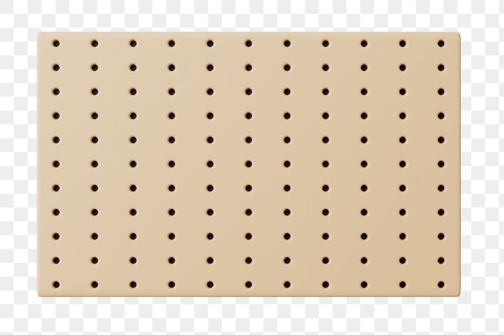 PNG 3D pegboard, element illustration, transparent background