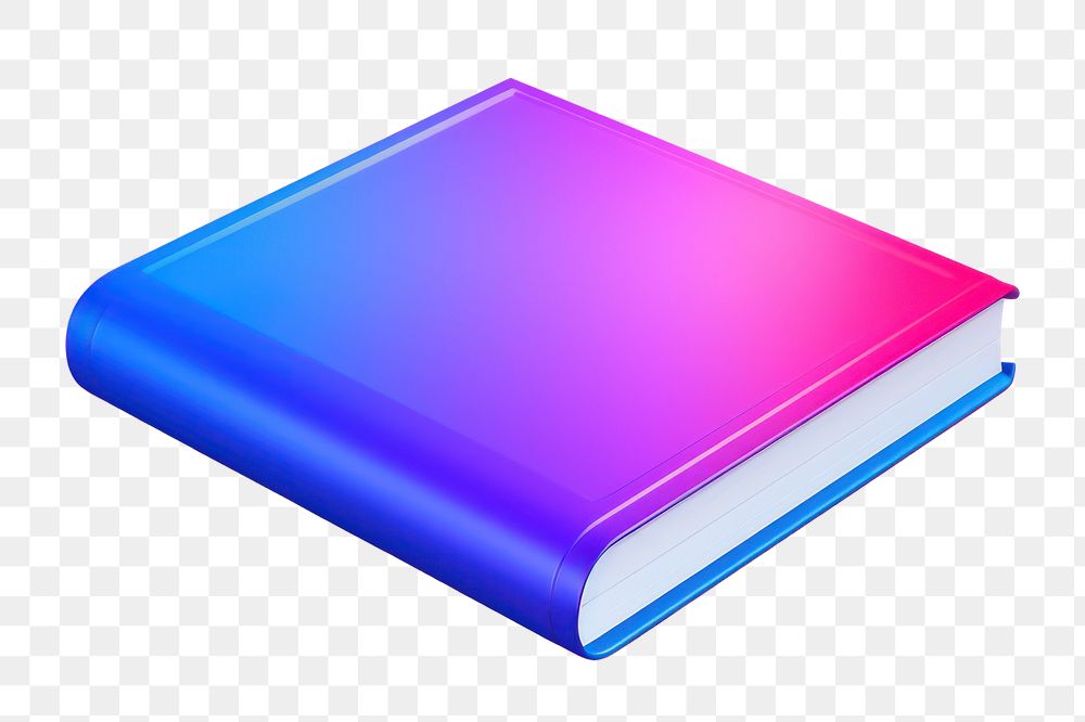 Publication book education rectangle.  PNG with transparent background.