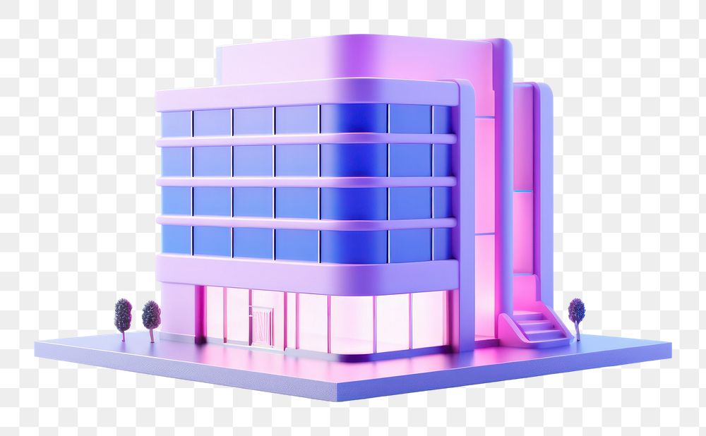 Architecture building diagram city.  PNG with transparent background.