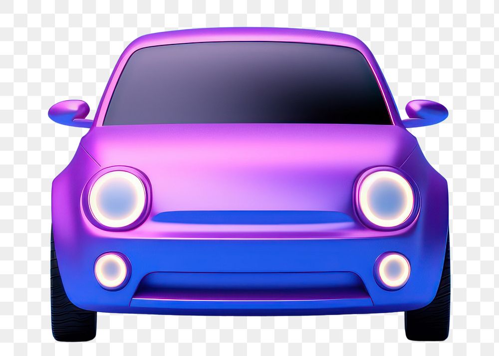 Vehicle purple wheel car.  PNG with transparent background.