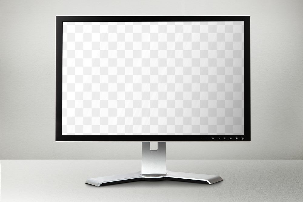 Computer screen png mockup, transparent design