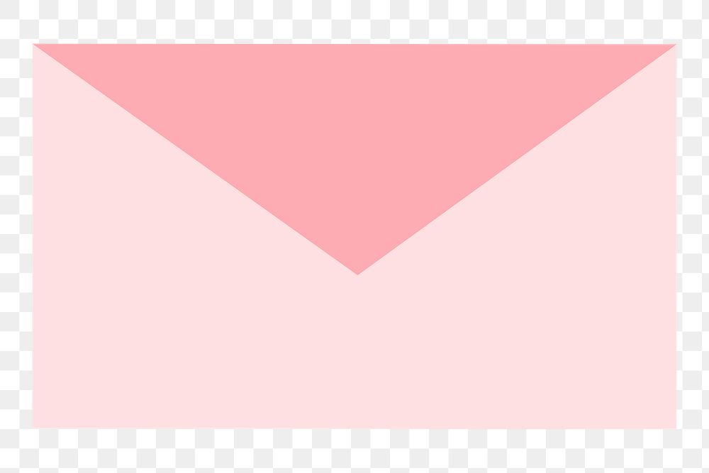 PNG Pink envelope element, transparent background