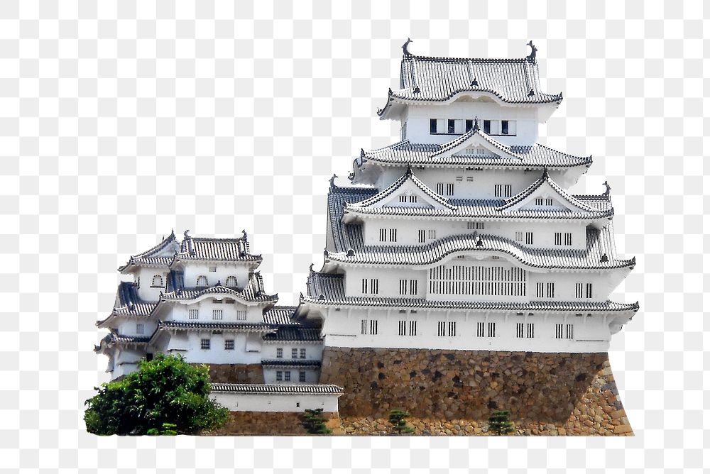 Png Himeji castle in Japan, transparent background